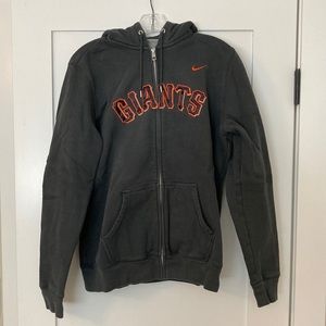 Woman’s SF Giants Zip-Up Hoodie, Dark Gray, XXL